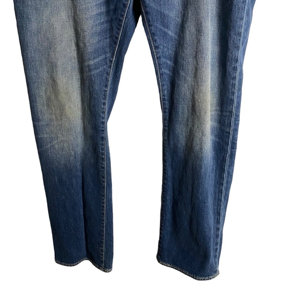 Levi's 513 Men's Medium Indigo Slim Straight Denim Jeans - Picture 3 of 8